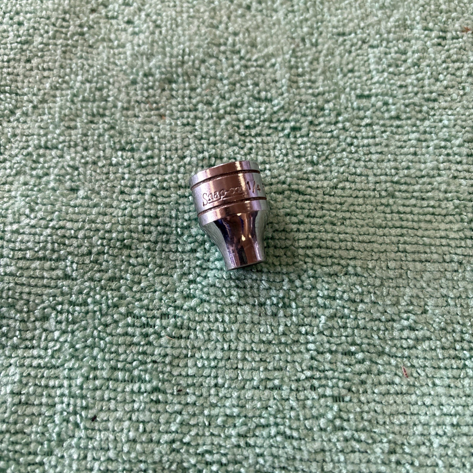 Snap On Tools FS081 3/8″ Drive 1/4″ 6PT SAE Shallow Chrome Socket – USA