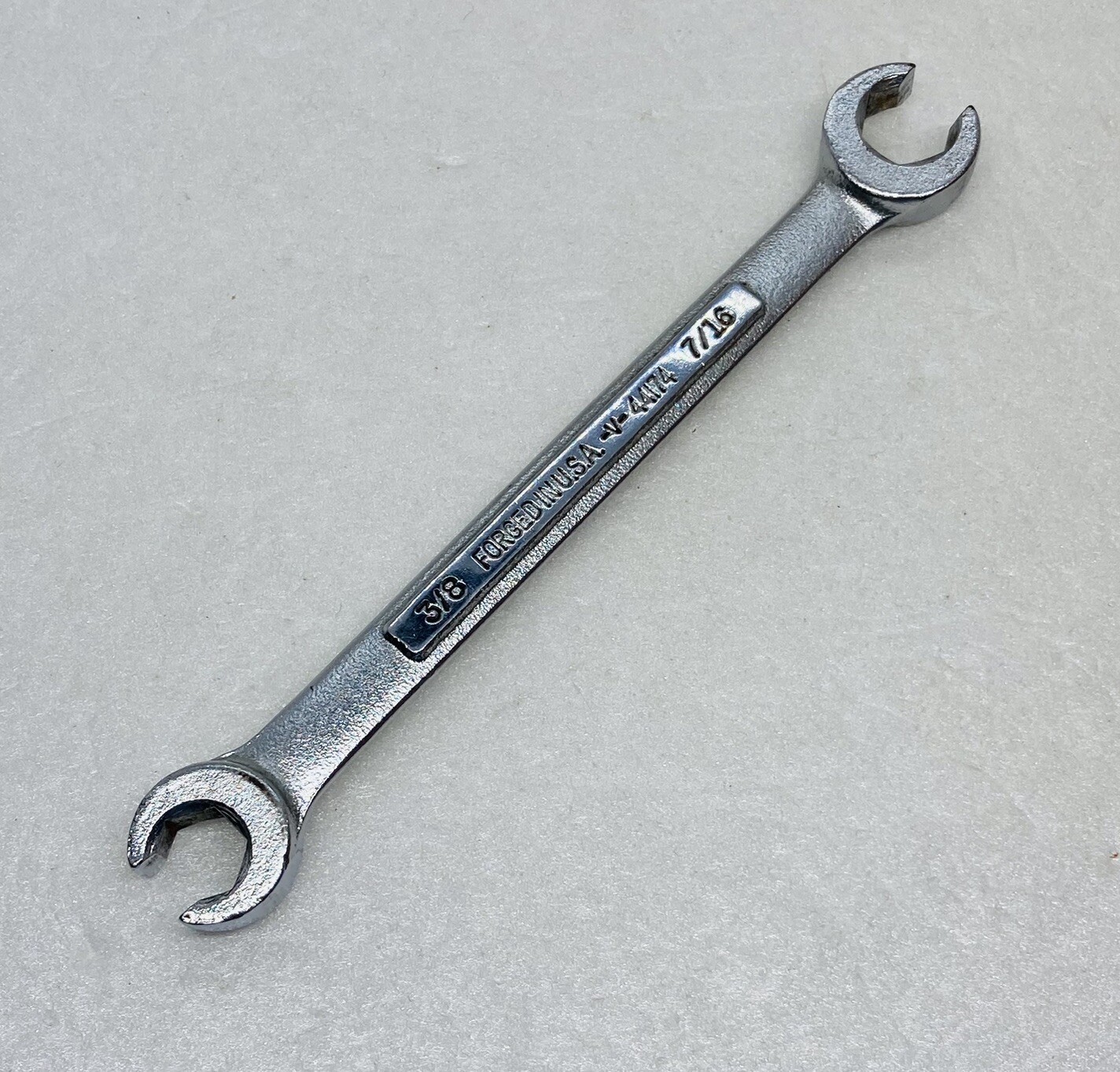 Vintage Craftsman V 44174 3/8” 7/16″ SAE Double Open End Wrench Tool 6” USA T1