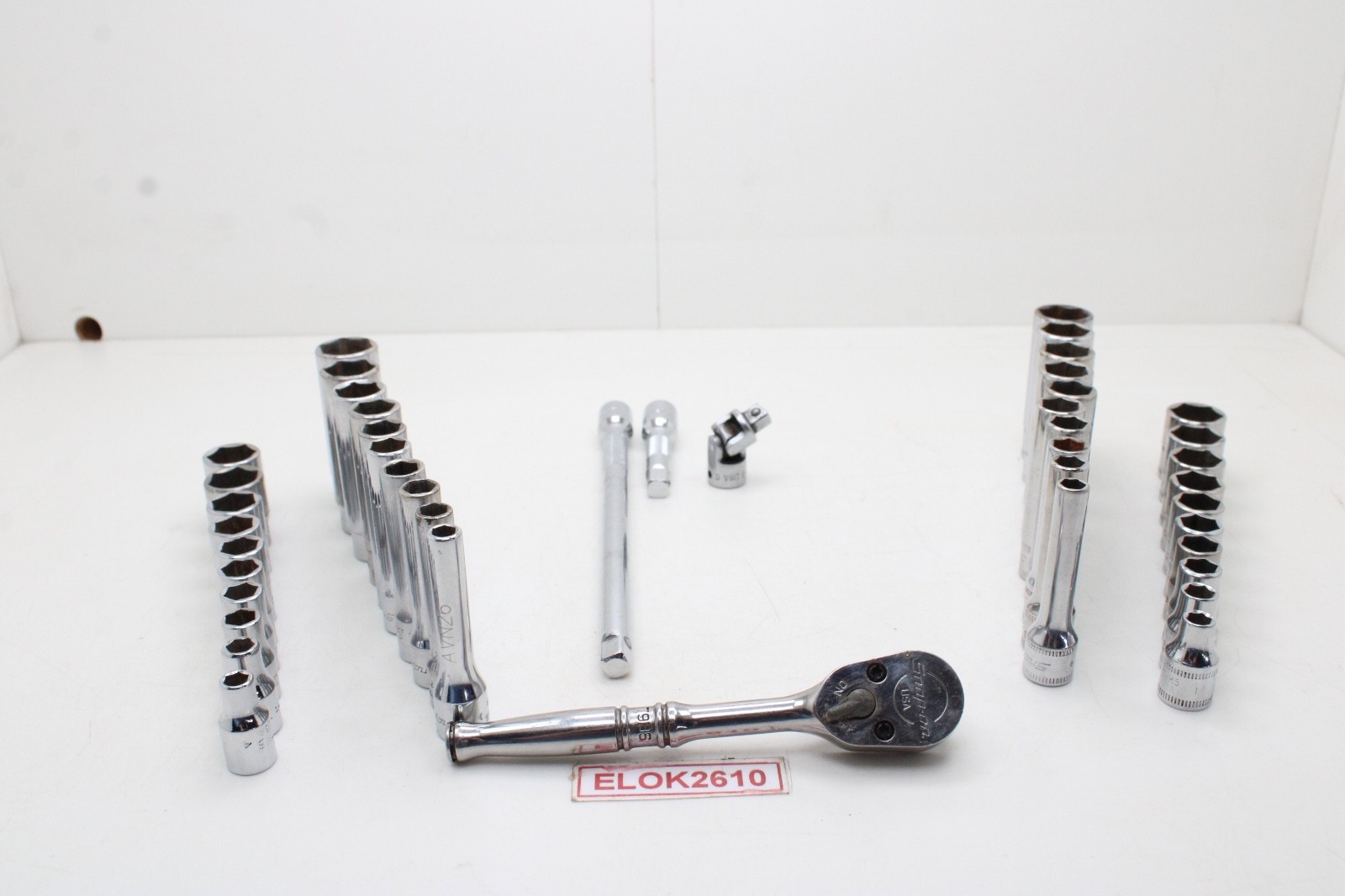 Snap-on 144TMPB 44 Piece 1/4″ Drive 6-Point Metric/ SAE General Service Set USA