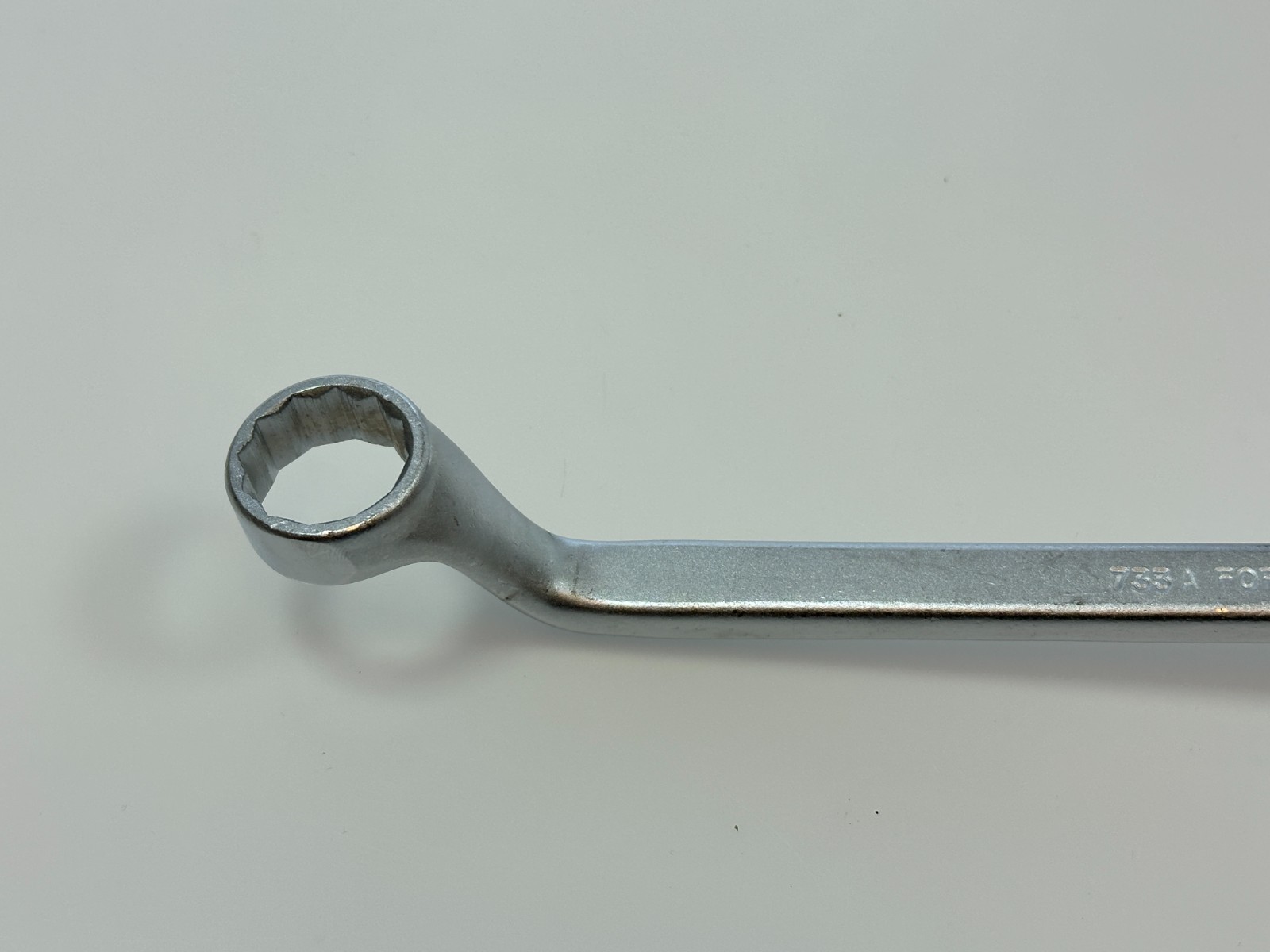 🇺🇸Indestro Tools USA 733A SAE 3/4” x 7/8” Offset Box End Wrench, NEW Old Stock