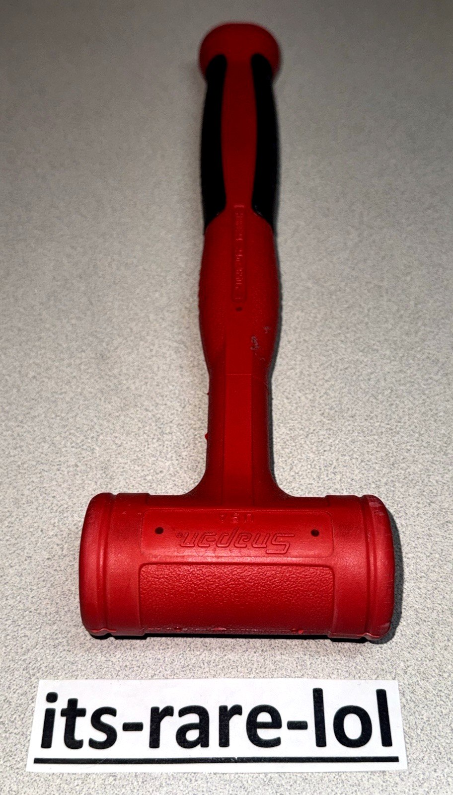 Snap-on HBFE103 3-Piece Red Soft Grip Dead Blow Hammer Set (24oz, 32oz, 48oz)