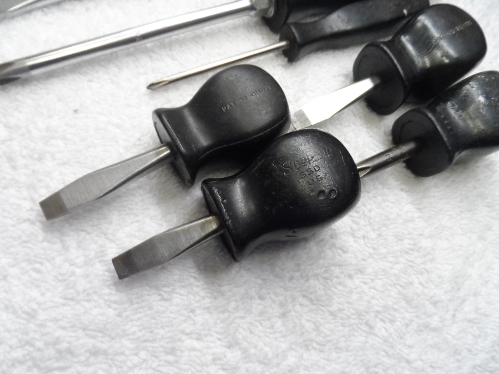 Snap-On 3 Phillips 6 Slotted Screwdriver Set. made in USA (Black) – 9 pcs