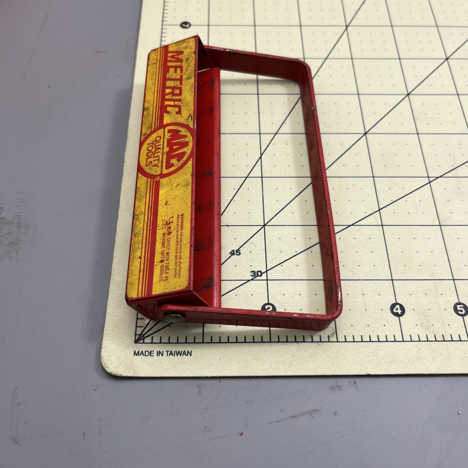 10 Mac & MATCO Tools vtg Metal Socket Holder Tray Red BLUE USA rear