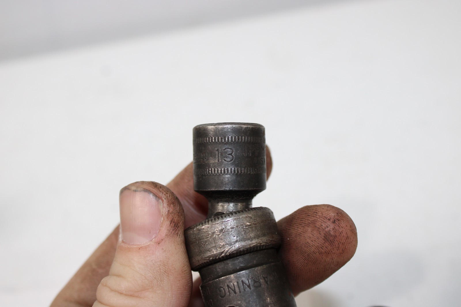 Snap on 6 pc 3/8” Drive 6-Point Metric Shallow Impact Swivel Socket Set 10mm-18m