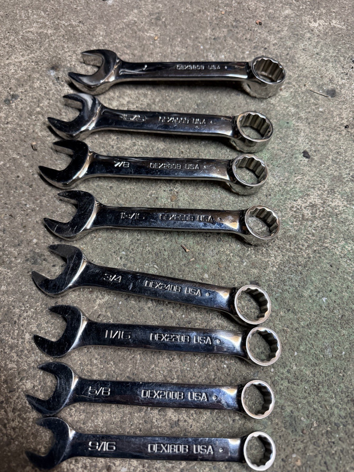 Snap On Set De 8pc OEX B 9/16-5/8-11/16-3/4-13/16-7/8-15/16-1”