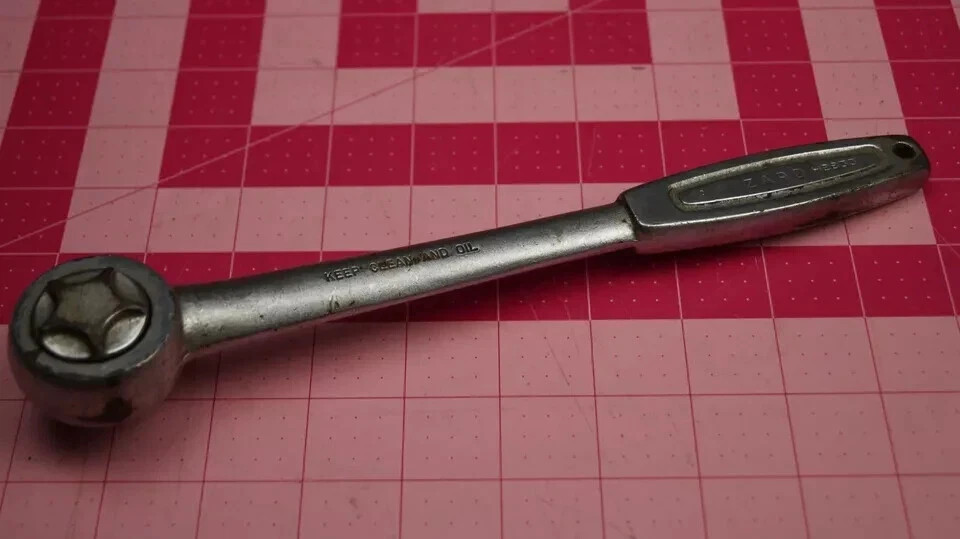 Vintage Wizard Forged in USA 1/2″ Drive Ratchet Model H2833 10-1/4 long