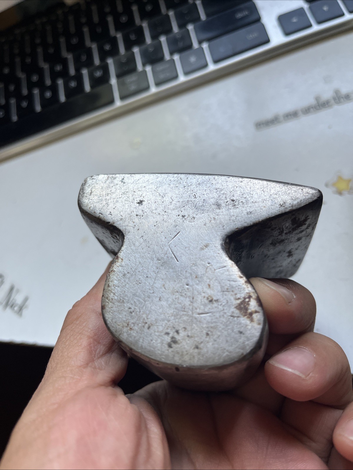 Vintage Auto – Body Shop Dolly/ Hand Anvil . No Markings. 2 lb 15.5oz