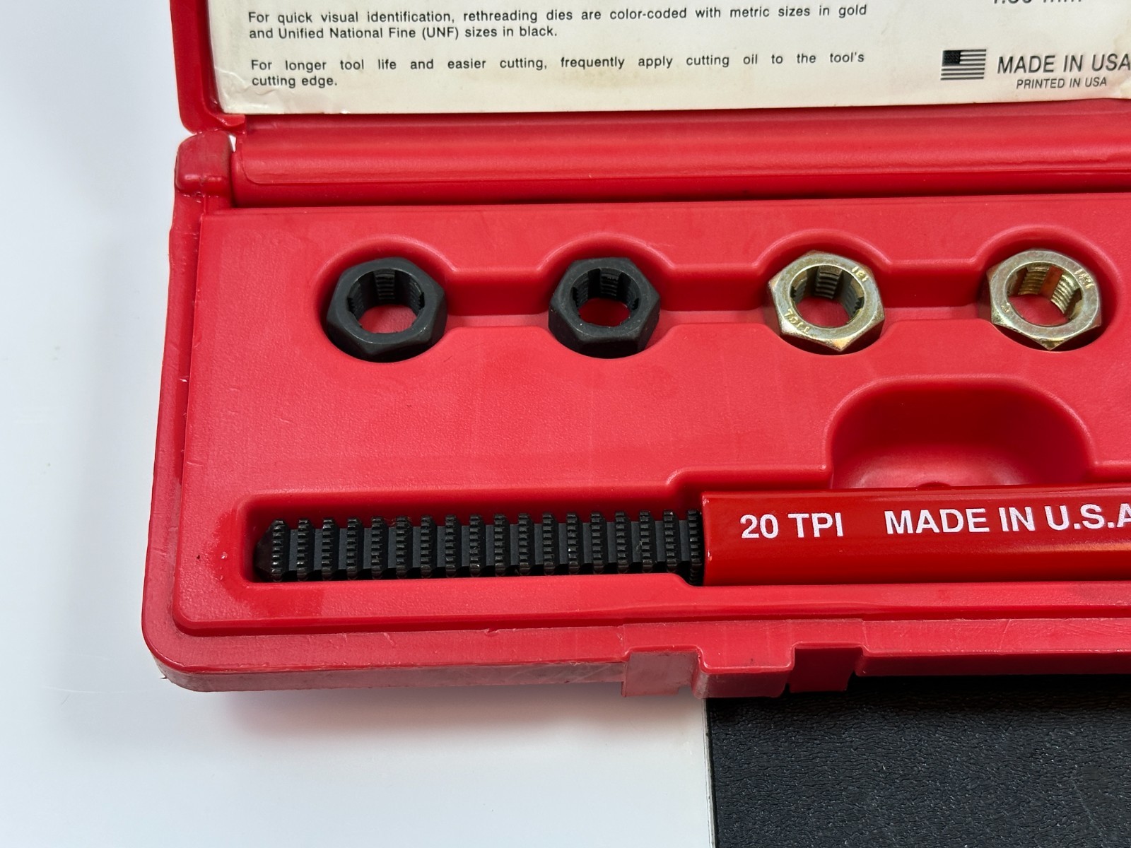 🇺🇸 Matco Tools USA 5pc Wheel Stud Rethreader Kit Set, SAE & Metric, SRS25