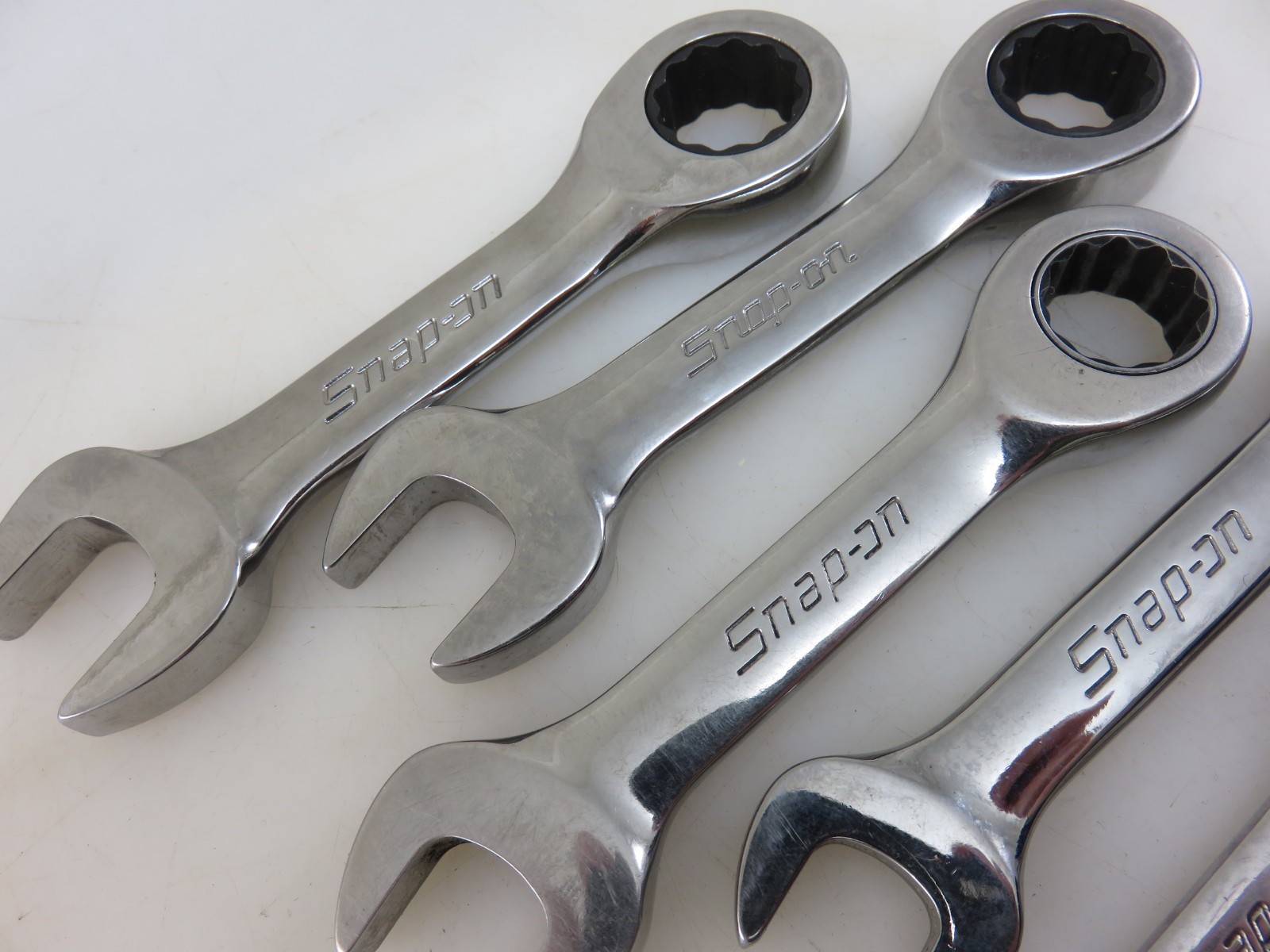 Snap-On METRIC OXIRM Stubby Ratcheting Combination Wrench 7pc Set