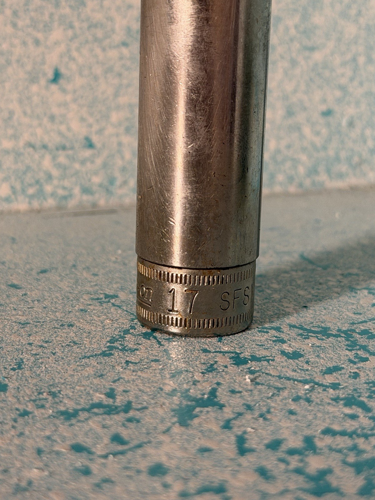 Snap On Tools 17mm 6 Point Deep Socket SFSM17 Vintage USA