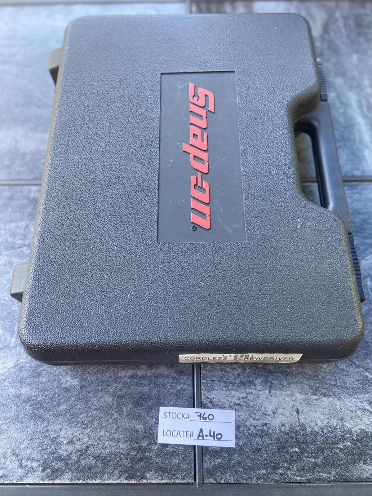 Snap-on Tools CTS561CL (CASE) for Cordless Screwdriver (EMPTY Case) FREE S&H.
