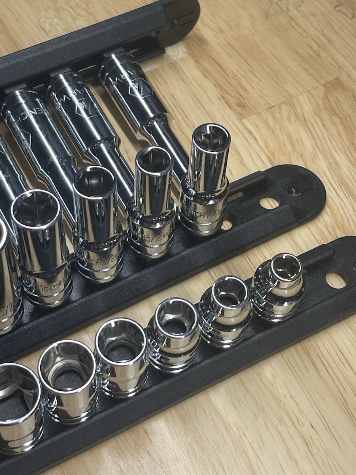 GearWrench 3/8” SAE Shallow Mid Deep Sockets 80553 80555S 80555