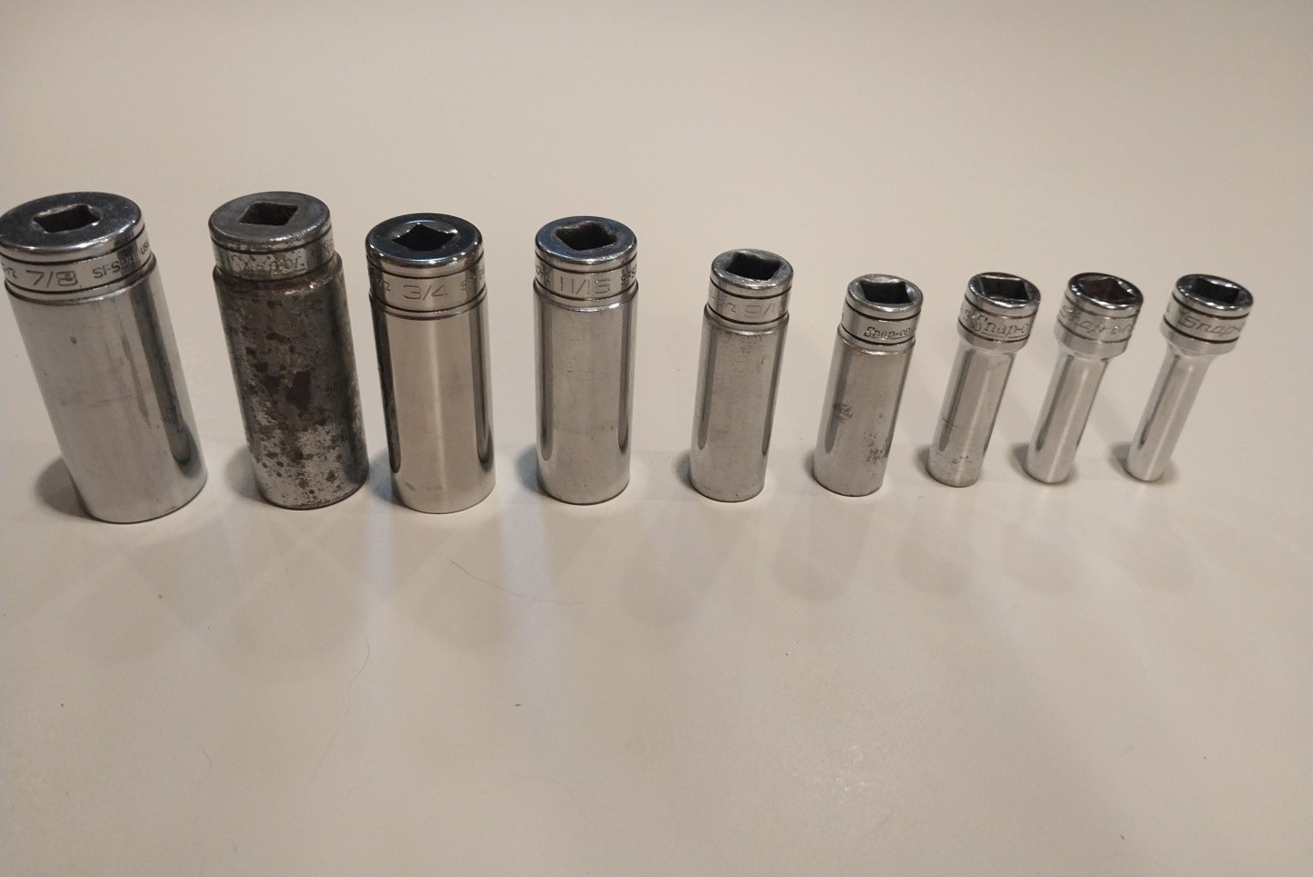 Snap On 3/8 Dr. Deep Sockets Sae #143