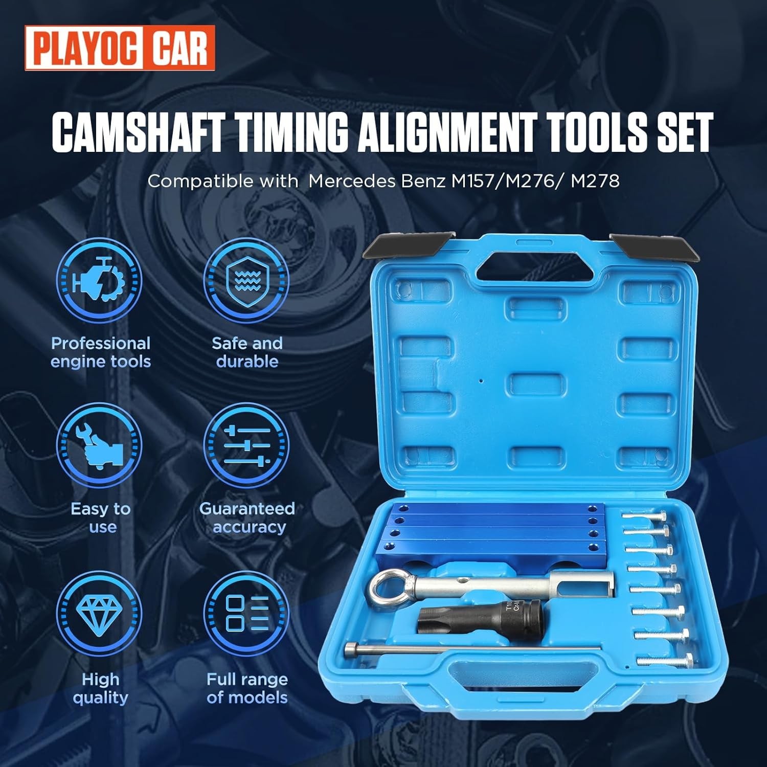 Engine Timing Tool Kit Compatible with Mercedes Benz M157/M276/…