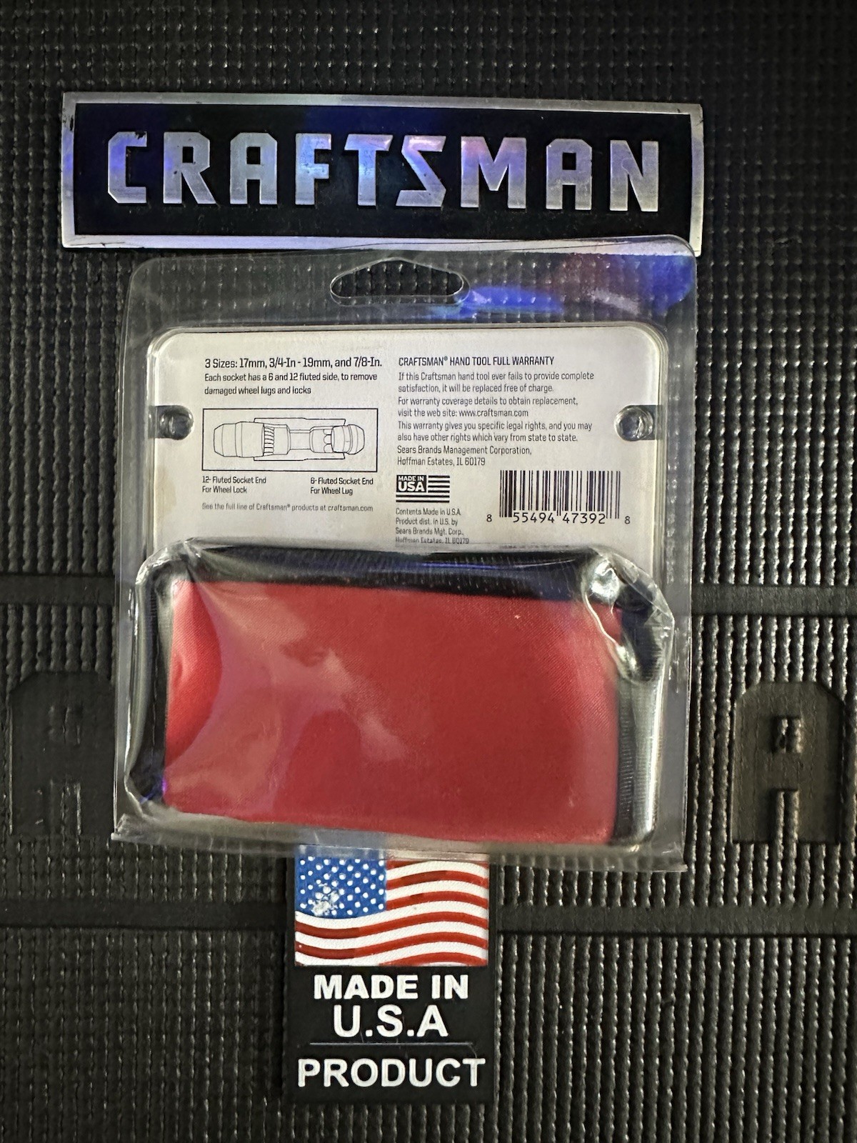 NOS 🔥 Craftsman Impact Lug-Out 3pc Wheel Lug & Lock Flip Socket Set USA 🇺🇸