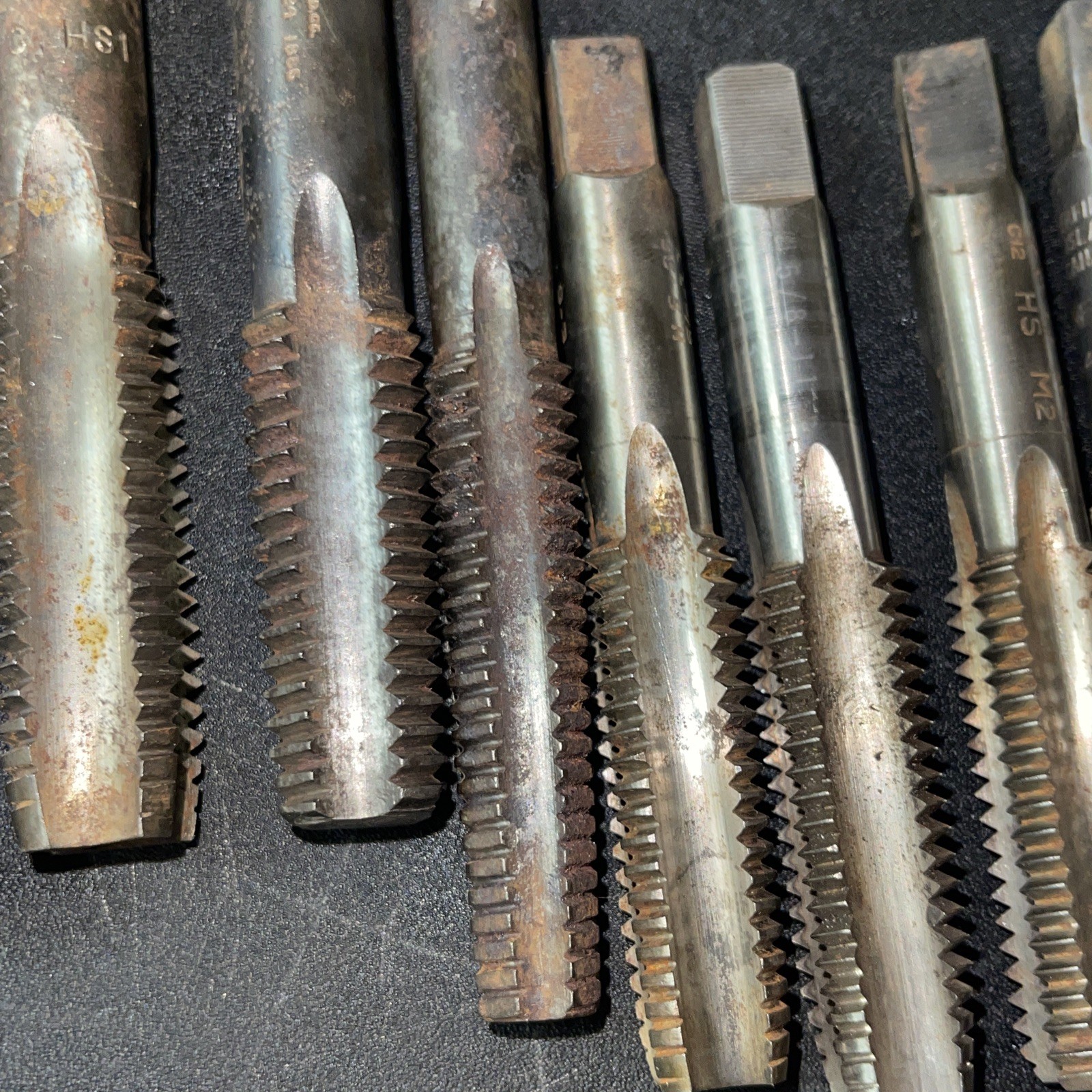 26 Piece Large Tap Lot 1-1/4 To 1/2 Butterfield Morse Card SAE NF NC Mixed
