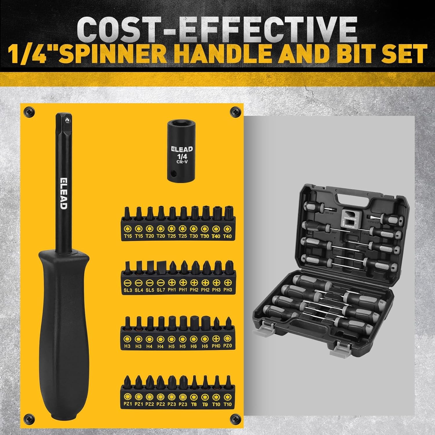 96Pcs Impact Socket Set 3/8 In Drive SAE Metric Chrome Vanadium Steel automotive