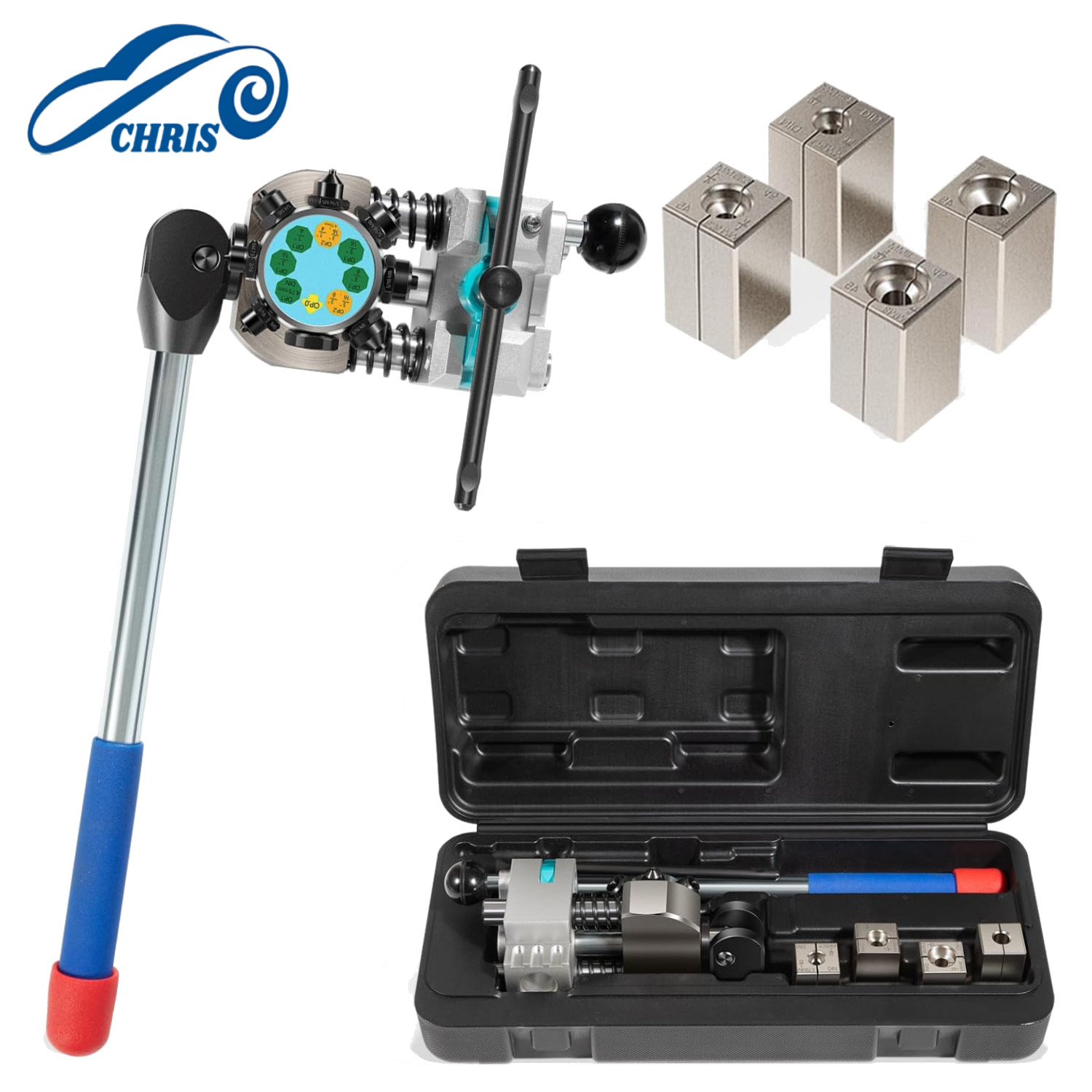 Brake Line Flaring Tool Kit 45° Single, Bubble, Double Flare Tool For Hard Line