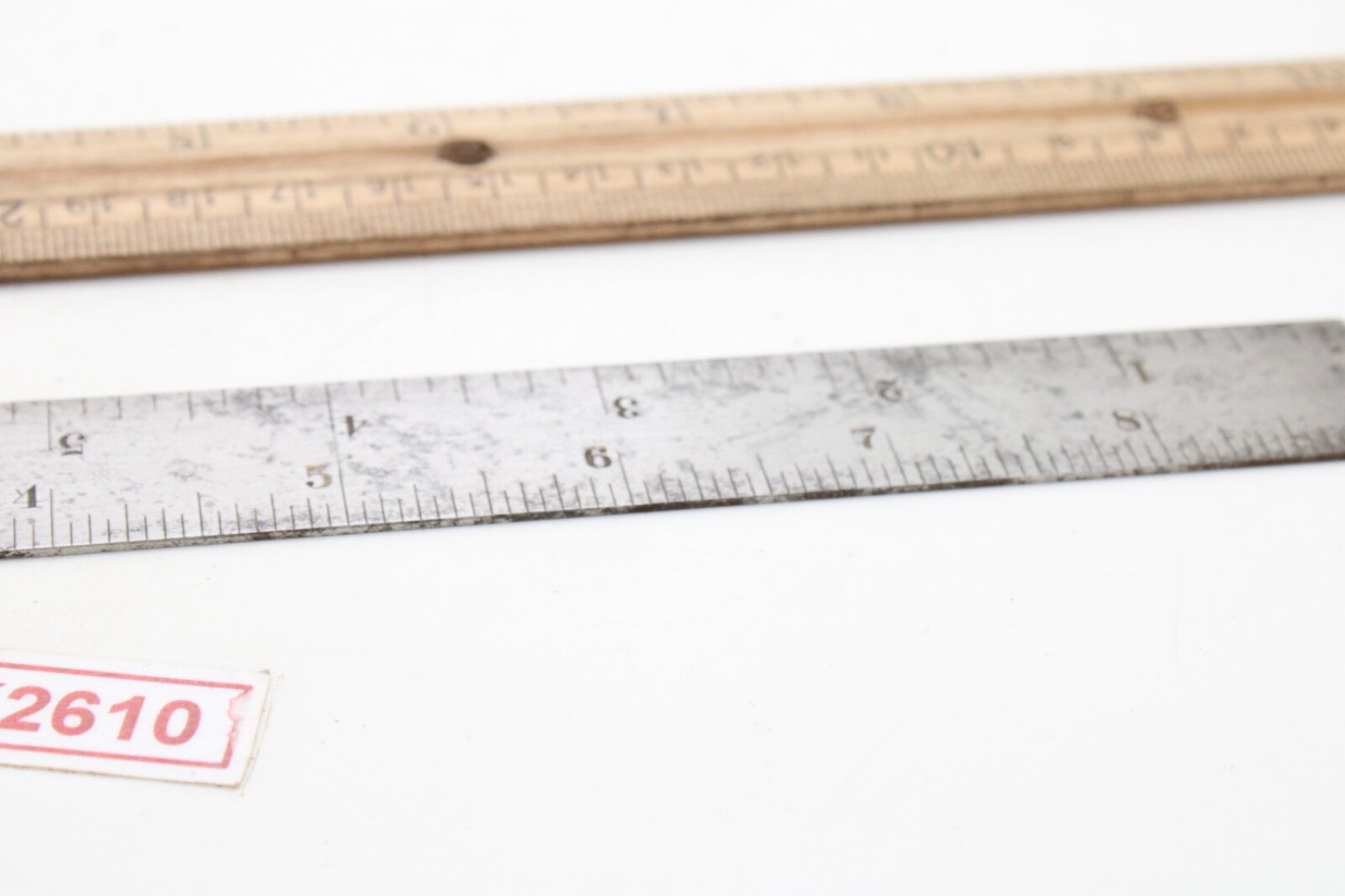 L.S. Starrett Co. 604R 6″ Tempered Ruler Double Side USA