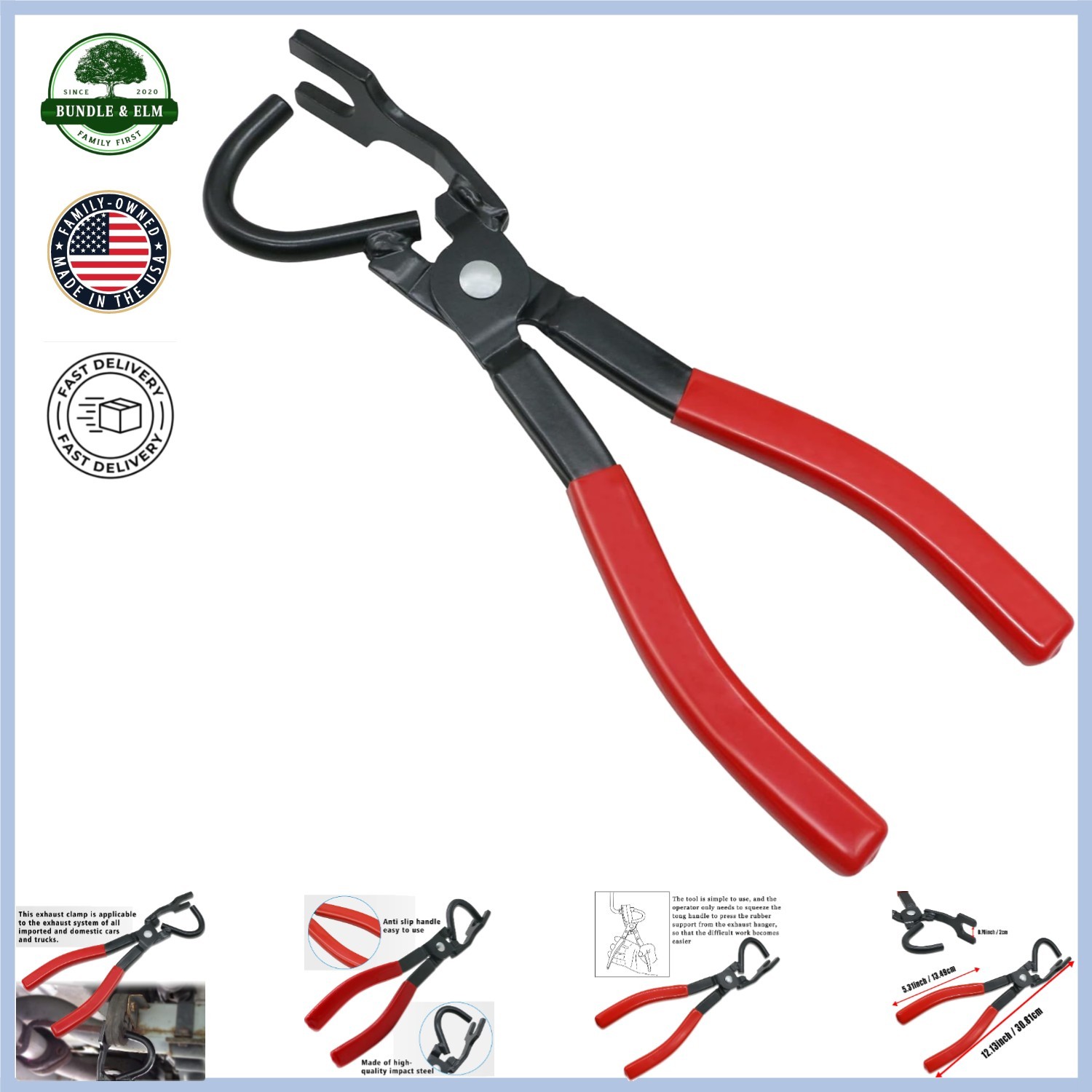 Exhaust Hanger Removal Pliers for All Automotive and Truck Rubber Hangars