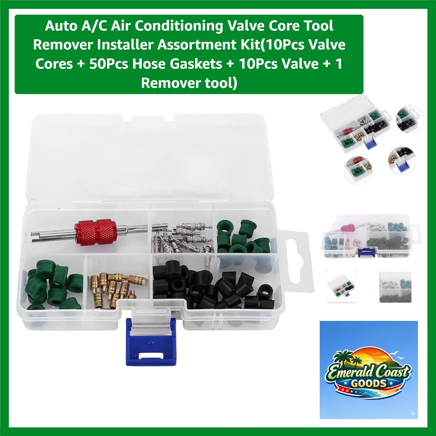 Complete 71-Piece A/C Valve Core Tool Set for Effective Automotive Repairs