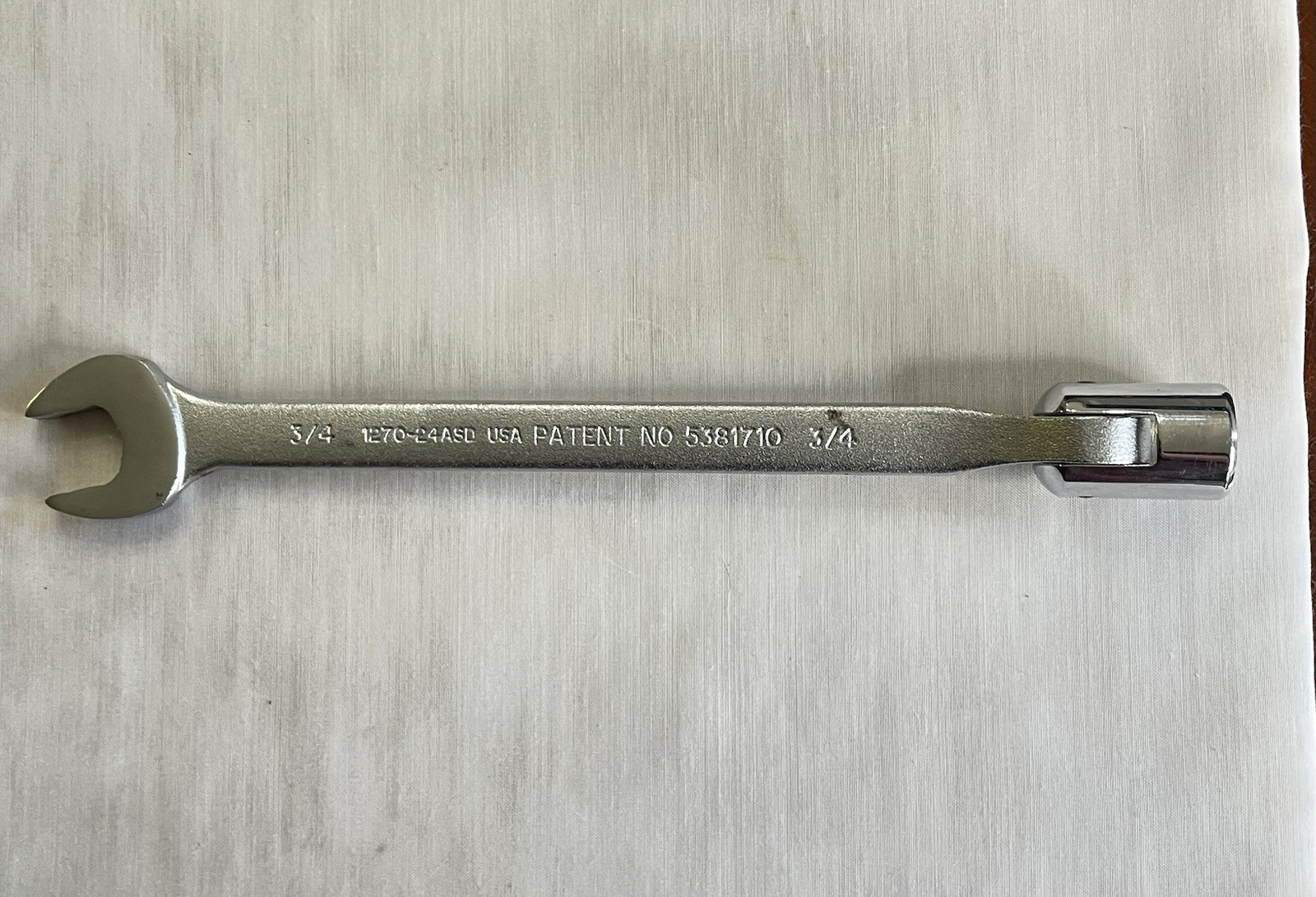 Proto 1270-24ASD 3/4” 12 Point Anti-Slip Design Combination Flex-Head Wrench USA