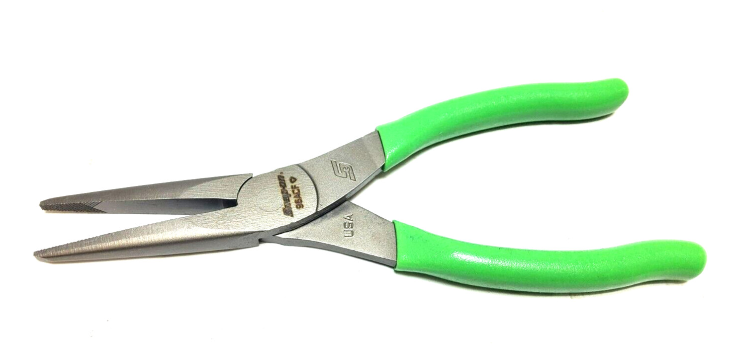 New Snap-on™ 96ACF 96ACFG 8″ long Green Vinyl Grip Needle Nose Pliers