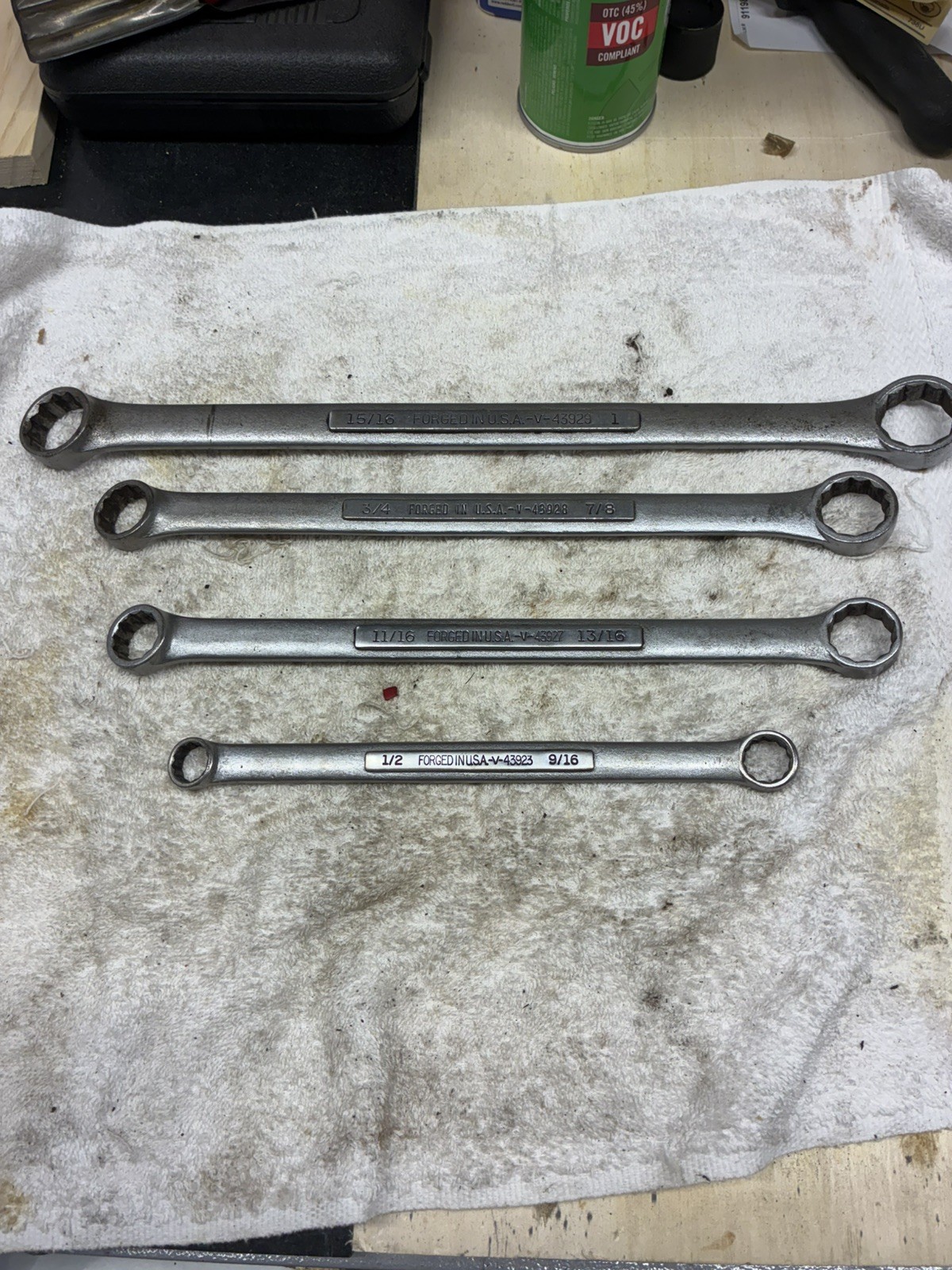 Craftsman Set Of 4 Double Box End Offset Wrench 43923 43927 43928 43929 USA