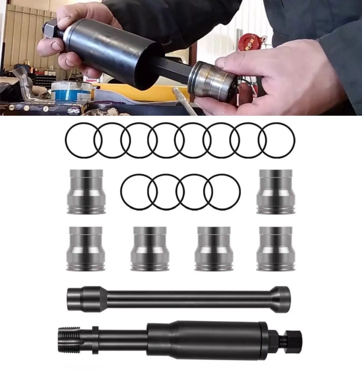 For Caterpillar CAT C7 C9 3126B Injector Sleeve Cup Removal & Install Tool Kit