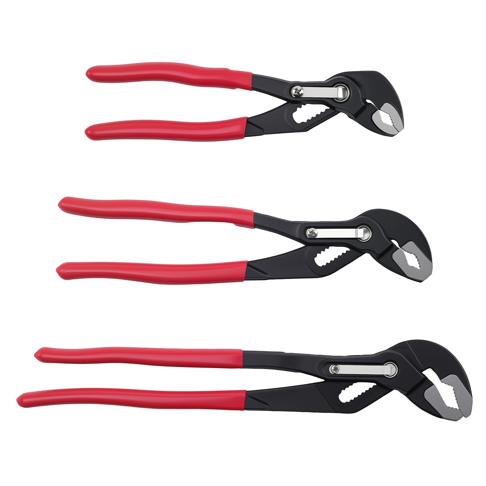 Water Pump Pliers 180mm 250mm 300mm Carbon Steel Self-Locking Non-Slip Set