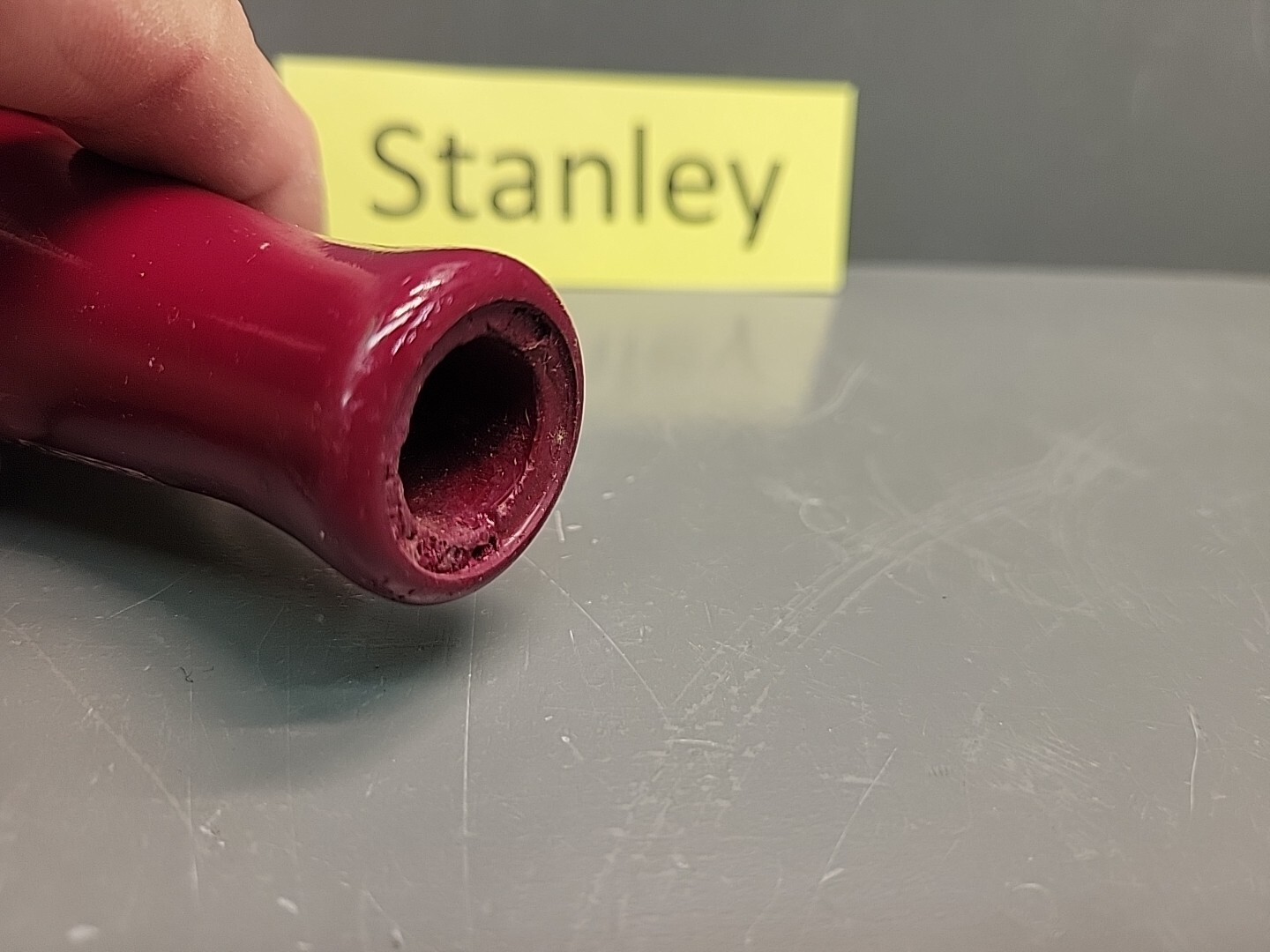 Stanley Yankee 130 68-130 Replacement Wood Burgundy Handle New Old Stock