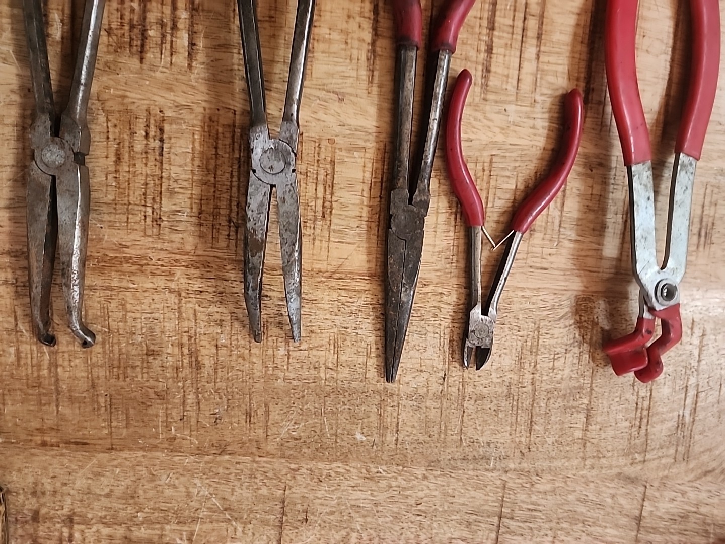 4pc MAC TOOL Cutter, Long Needle Nose Pliers hose grip Set w/ Bonus plug wire