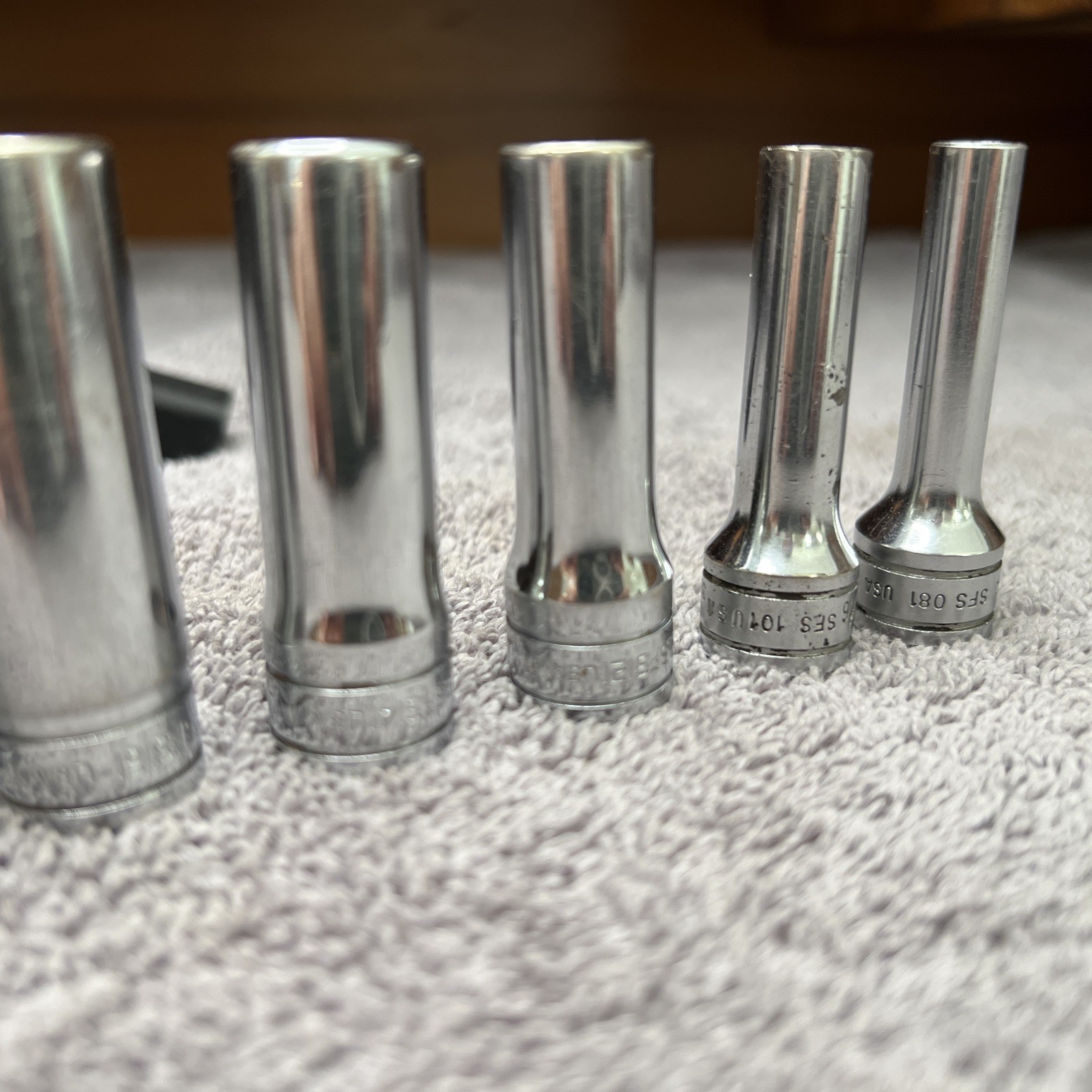 Snap-On7 pc Deep Socket Set 1/4”to 3/4″ Standard 3/8″ Drive 6pt SAE