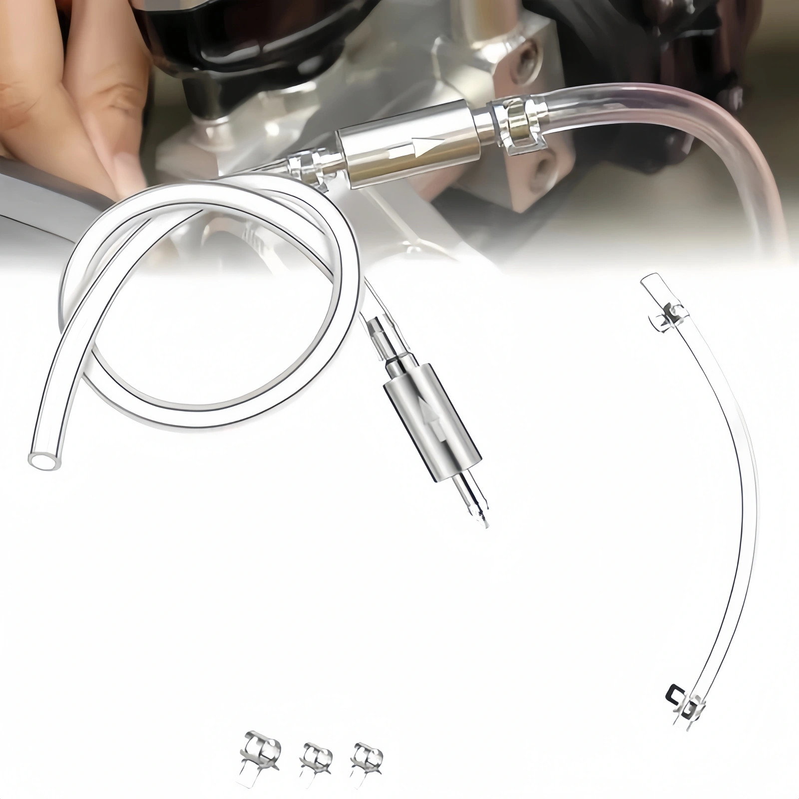 Car Motorcycle Brake Clutch Bleeder Kit One Way Check Valve Fluid Extractor Tool