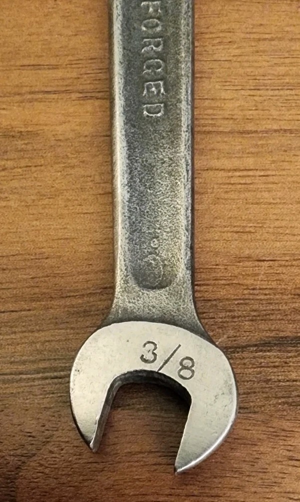 Billings USA M-1723-A Open End Wrench 3/8″ & 7/16″ Military (USN Owners Mark)