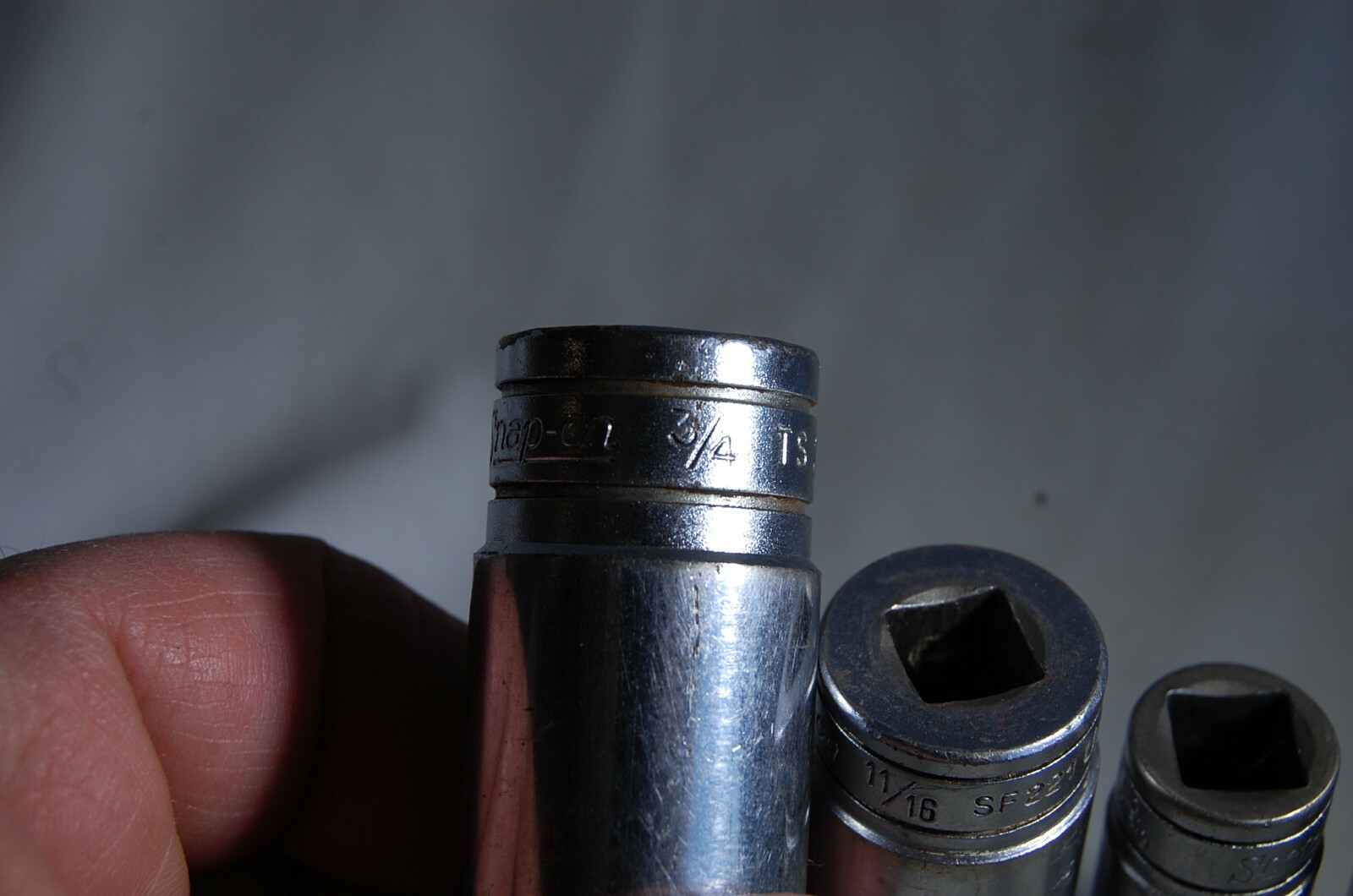 SNAP ON Sockets 3/8″ Drive-SF221 11/16, SF161 & SFS161 1/2- 1/2″ Drive TS241 3/4