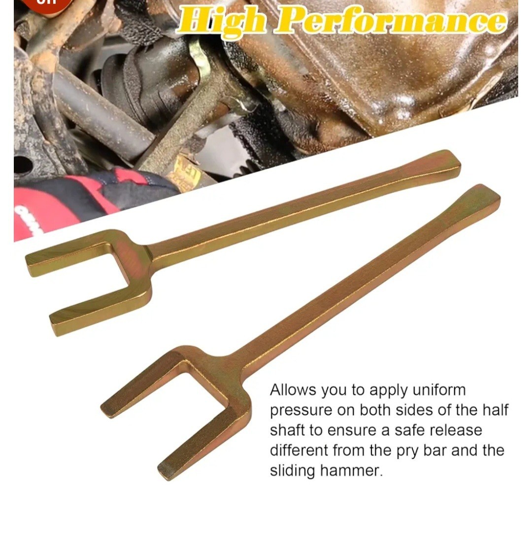 ´2PCS Axle Popper Kit Steel CV Popper Wedge And Shim Ball Joint Separator Tools
