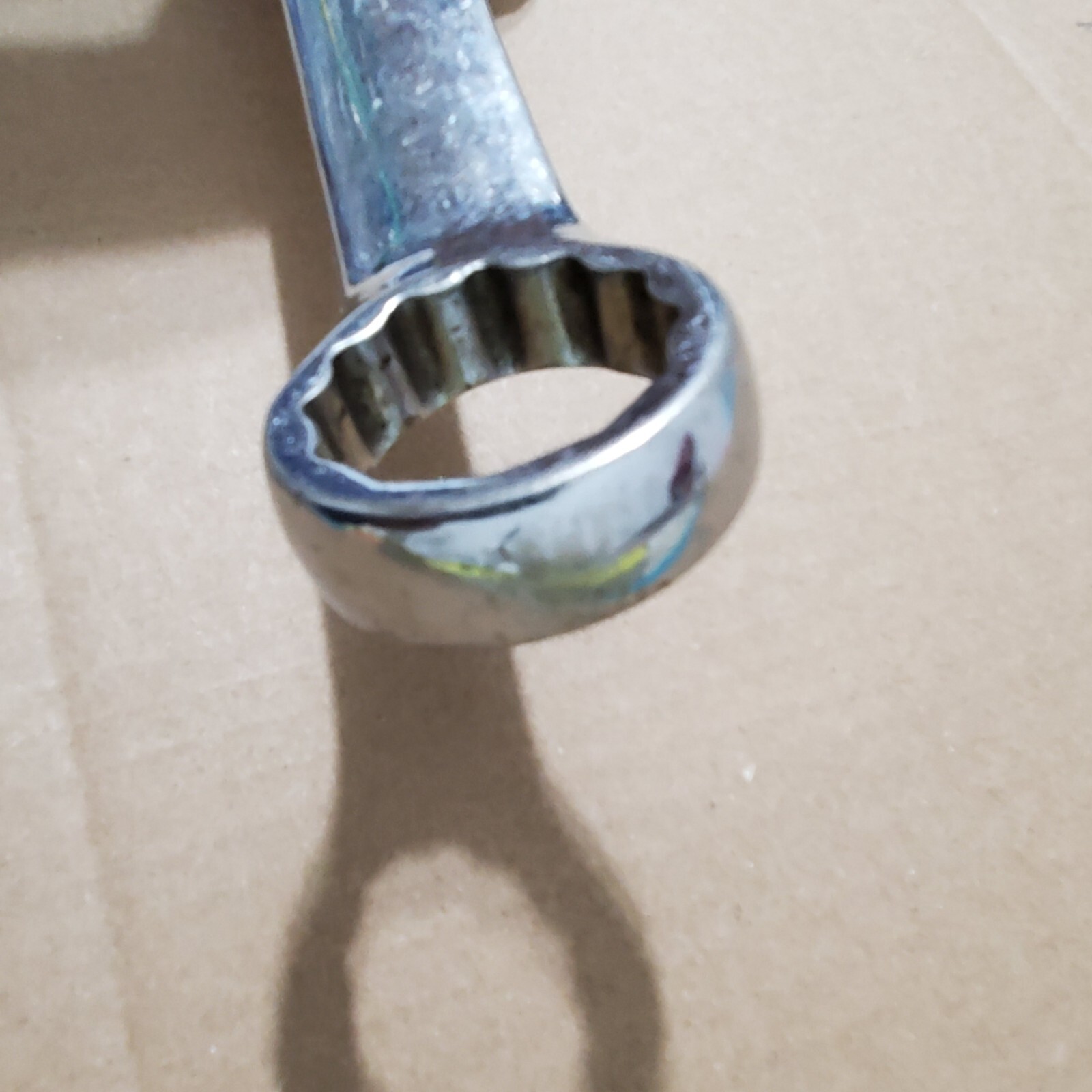 Pittsburgh Combination Wrench 1-1/8″ SAE 12pt Chrome Finish, 15.5″. Estate Find