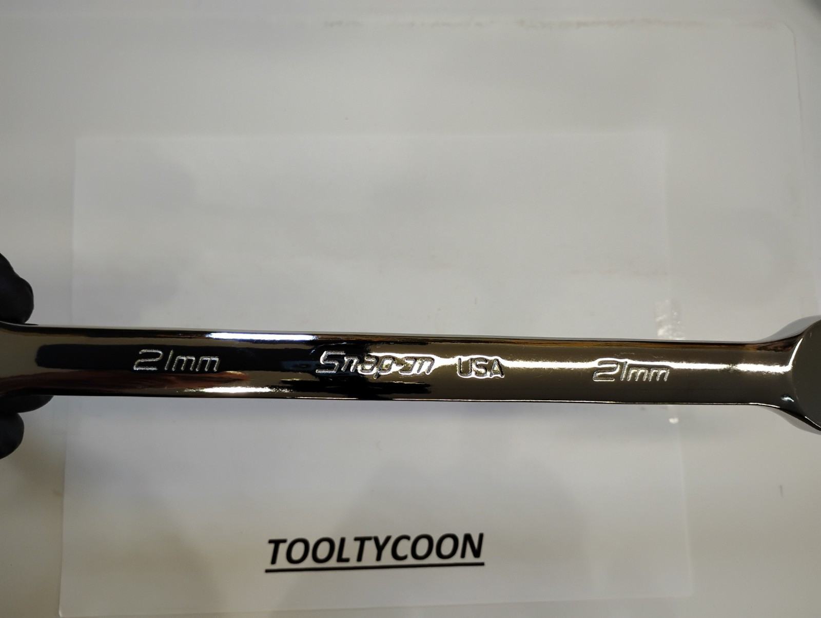 Snap-on Tools NEW 21mm Metric 0° Non-Reversing Ratcheting Combo Wrench SOXRM21A