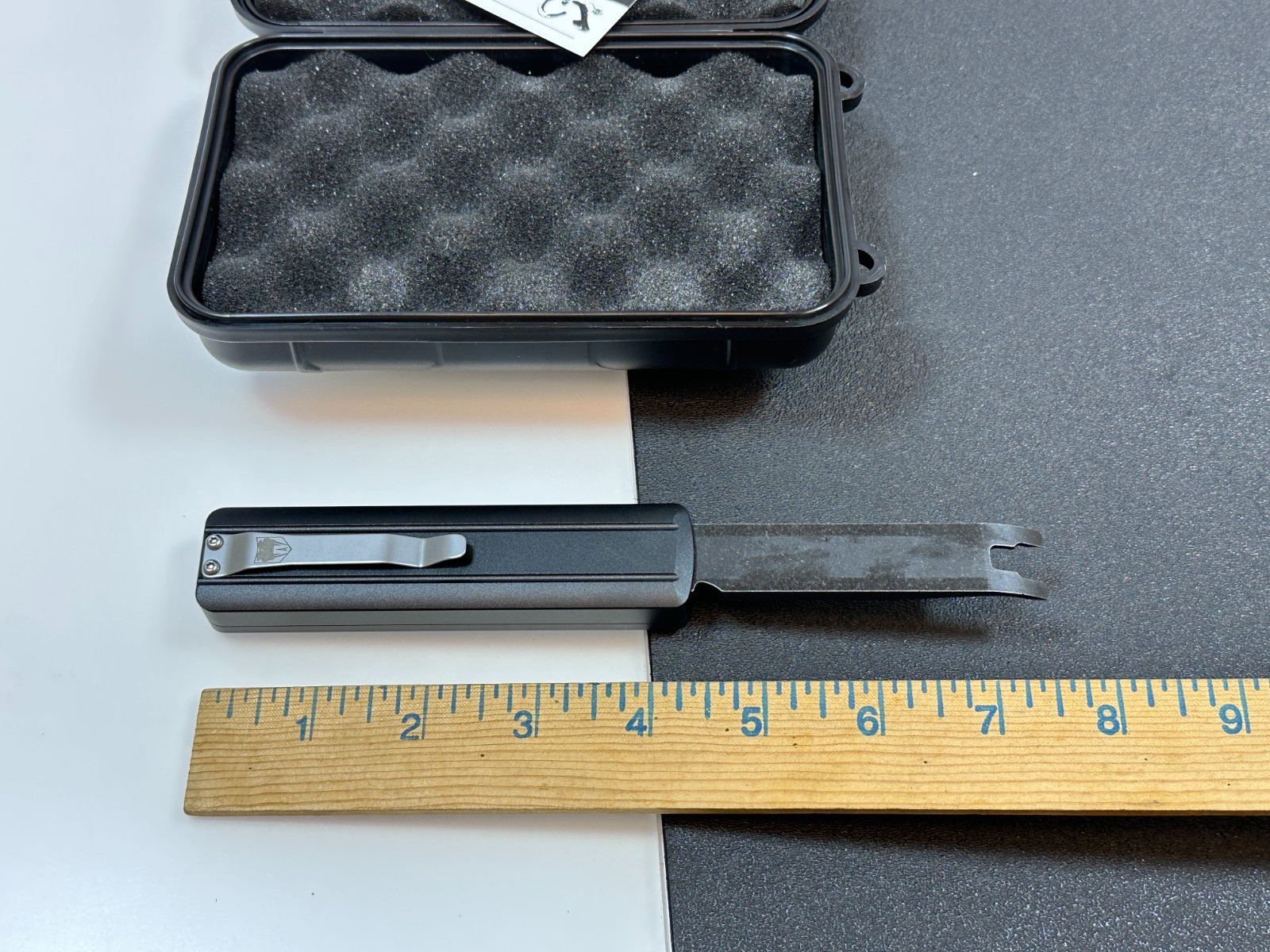 NEW Cobratec OTF Trim Clip DUAL ACTION Removal Tool w/ Pocket Clip Black #CTTCRT