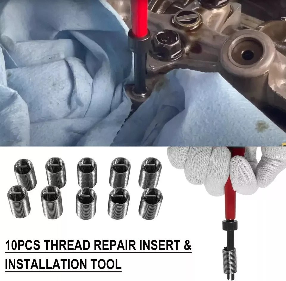 1420 Head Thread Bolt Repair Tool Kit for Honda B16 Engine, Toyota M11.5mm x 1.5