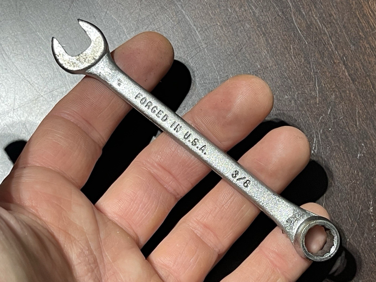 Vintage USA Forged Steel 3/8” Wrench Forged In USA USA
