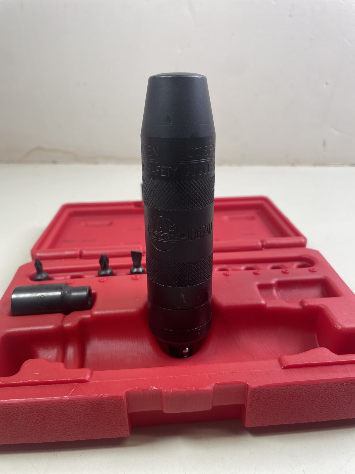 Mac Tools SID13BA 3/8″ Drive Impact Driver Kit * Missing Some Bits & 1/4” Socket
