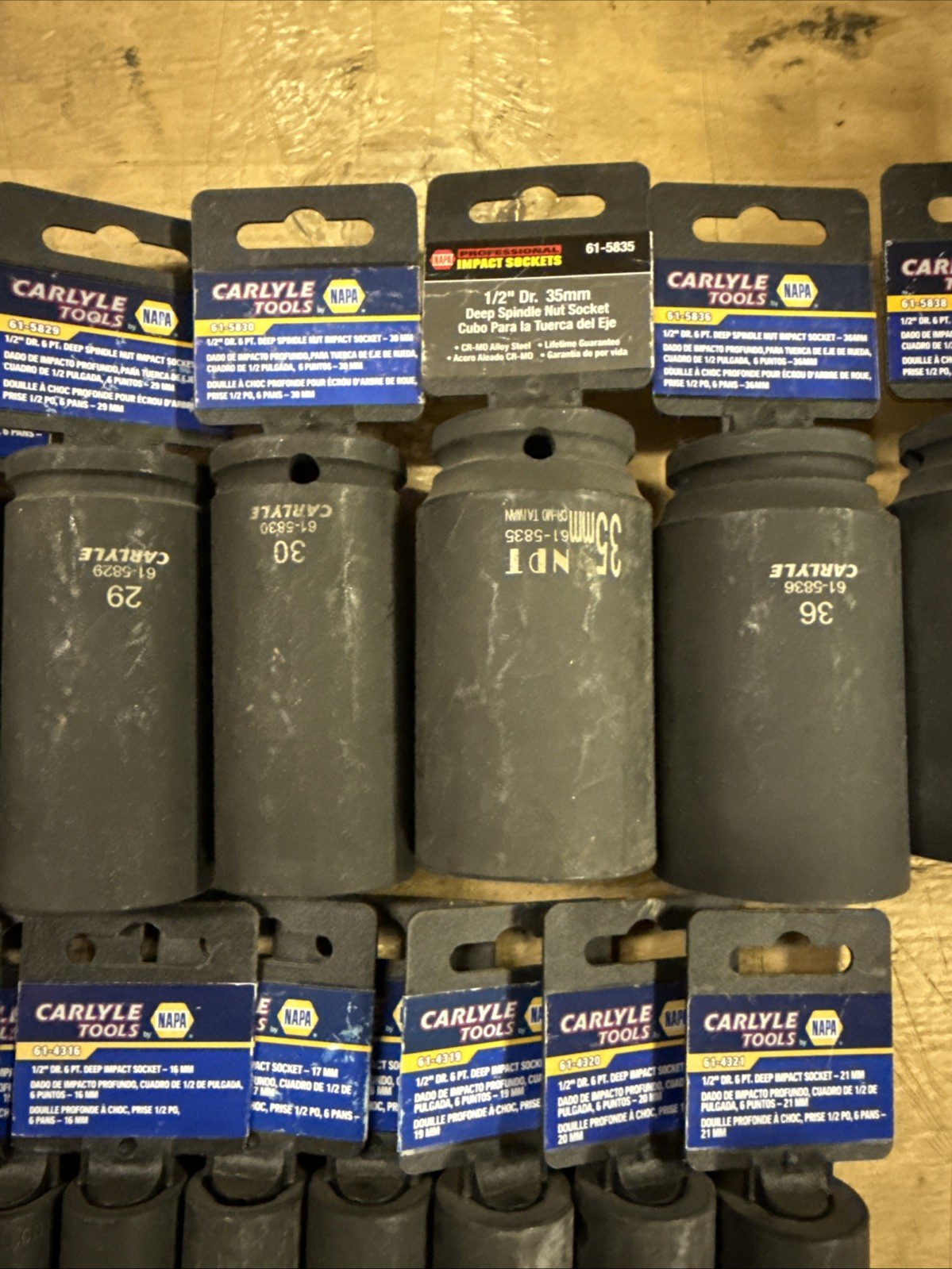 Napa Carlyle Tools Loose Set 23pcs. 1/2″ Drive Deep Metric Impact Socket Set