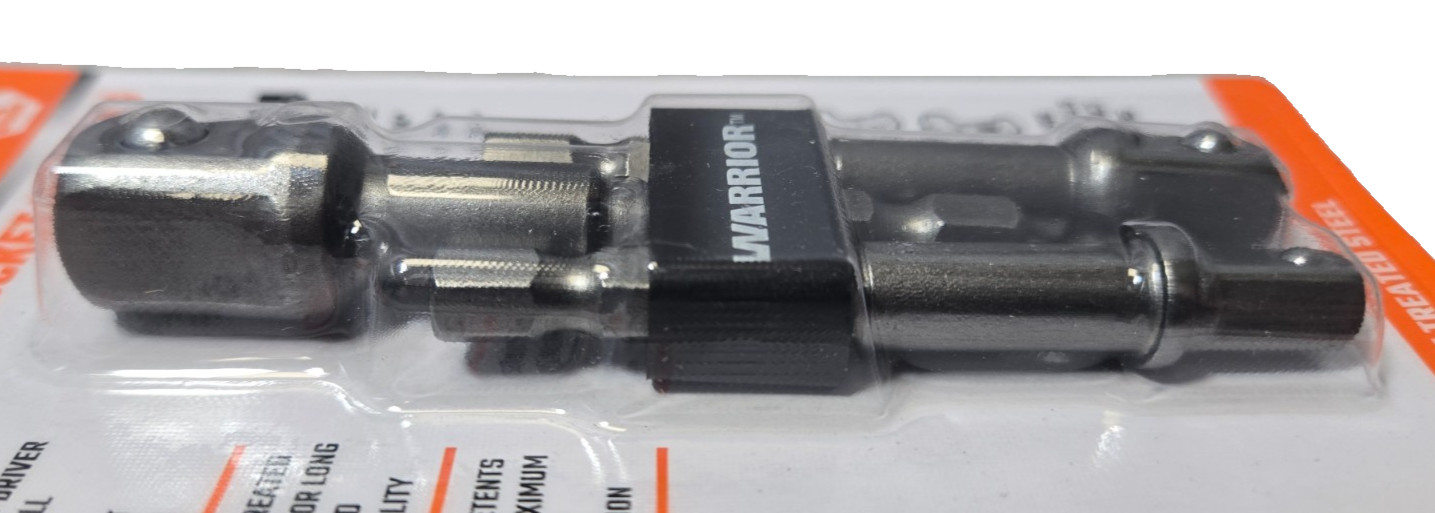 Warrior Hex Shank Socket Drivers for Drills/Impacts – 3-piece – 1/4″, 3/8″, 1/2″