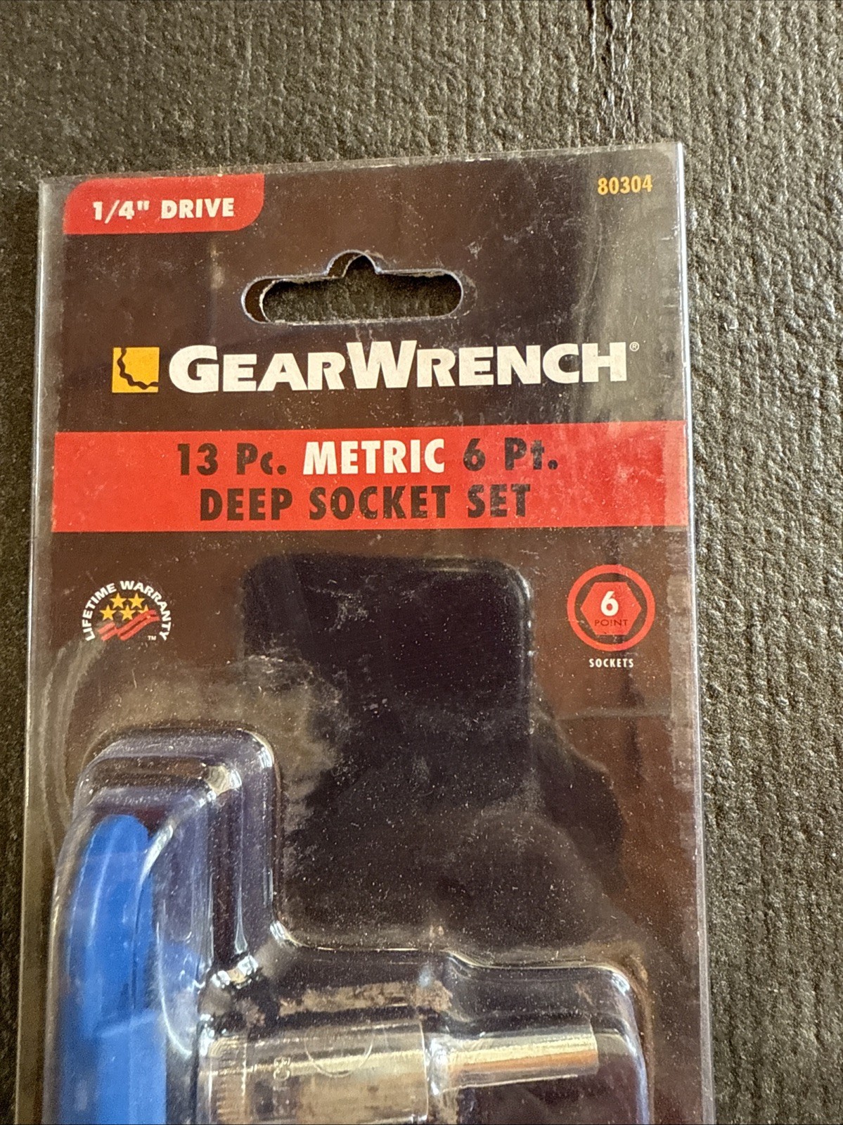 Gearwrench 13 Piece 1/4″ Drive, 6 Point Deep Socket Set, Metric 4 to 15mm #80304