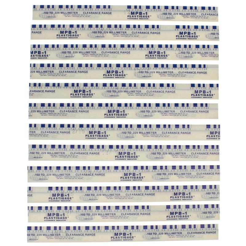 Clevite Bearing Clearance Gauge MPB-1 (12pk); Plastigage Blue