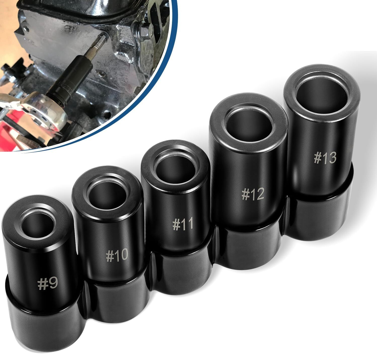 71670 Large Tap Socket Set, Fit 5/8″, 11/16″, 3/4″, 7/8″ & 1″ (16mm-25mm) Taps