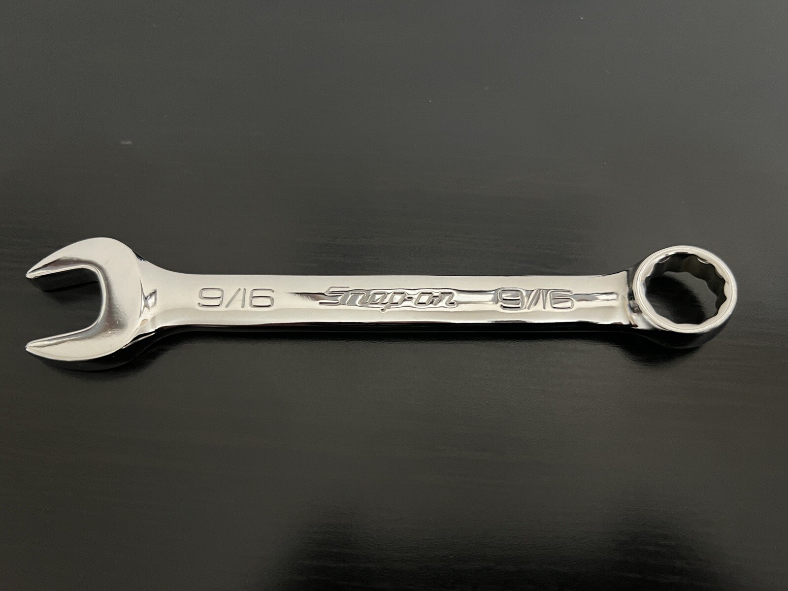 BRAND NEW SNAP ON TOOLS OEX180B 9/16″ SAE 12pt SHORT CHROME COMBINATION WRENCH