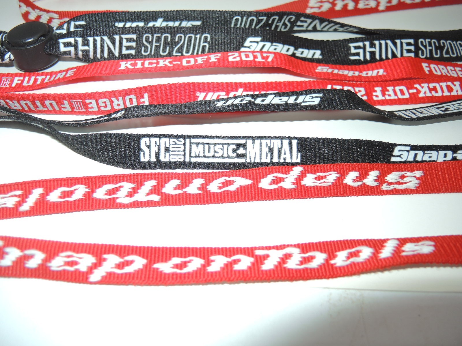 5X SNAP ON TOOLS Promo LANYARD clips for BADGE/CREDENTIALS SFC